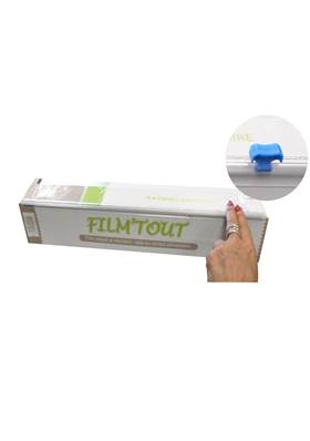 Film étirable en boite distributrice 0,45x300ml - "zip cut" / 6 rlx