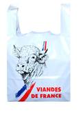 Bretelles BD Blanc "Viande de France"  26+6+6x45 - 50Mµ /500